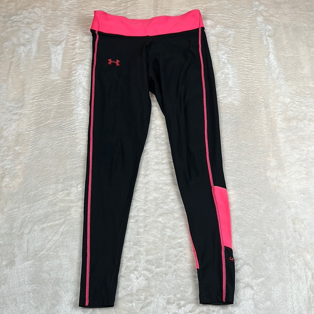 Under Armour Black and Pink Leggings